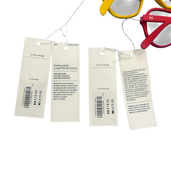 Janie and Jack Boys Sunglasses 2-4 Years Bundle of Two Pairs - Picture 5 of 5